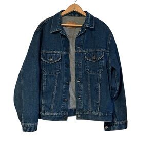 Gap Pioneer Vintage Denim Trucker Jacket Size Medium Western Mens